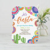 Uns gelassen Fiesta-Baby-Duscheneinladung Einladung (Stehend Vorderseite)