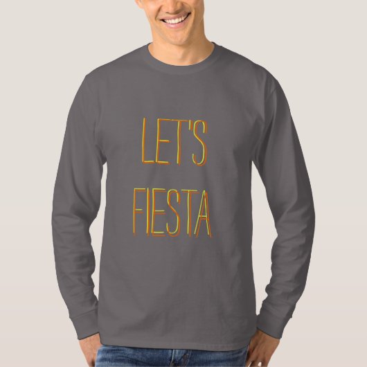 Uns gelassen Fiesta-Strickjacke T-Shirt (Vorderseite)