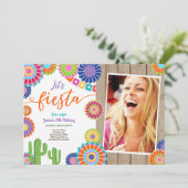 Uns gelassen Fiestaeinladung mexikanische Frau Einladung (Stehend Vorderseite)