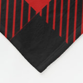 Uns gelassen Hibearnate weißer Bärn-u. Büffel-Karo Fleecedecke (Ecke)