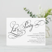 Uns gelassen Party laden des Party-| ein Einladung (Stehend Vorderseite)