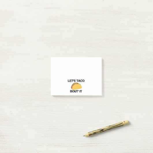 Uns gelassen Taco-Kampf es Post-it Klebezettel (Auf Schreibtisch)