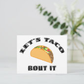 Uns gelassen Taco-Kampf es Postkarte (Stehend Vorderseite)