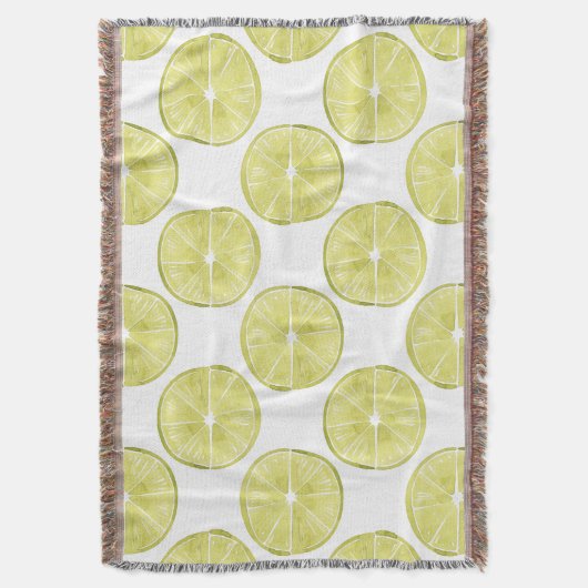 Uns gelassen Taco über es | Limones Muster Decke (Vorderseite Vertikal)
