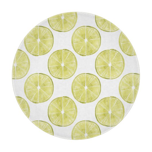 Uns gelassen Taco über es | Limones Muster Schneidebrett (Vorderseite)