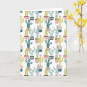 Uns gelassen Taco über Kaktus-Muster der Liebe-| Karte (Gelbe Blume)