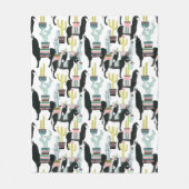 Uns gelassen Taco über Lama-u. Esel-Muster der Fleecedecke (Vorderseite)