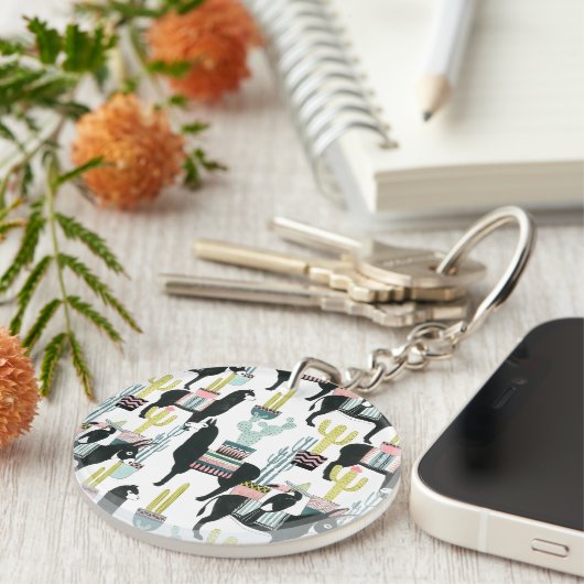 Uns gelassen Taco über Lama-u. Esel-Muster der Schlüsselanhänger (Vorderseite rechts)