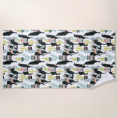 Uns gelassen Taco über Lama-u. Esel-Muster der Strandtuch (Vorderseite)