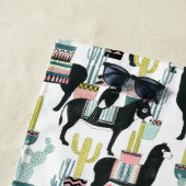 Uns gelassen Taco über Lama-u. Esel-Muster der Strandtuch (Beispiel)