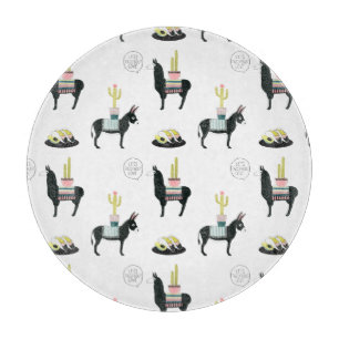 Uns gelassen Taco über Liebe Schneidebrett