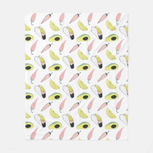 Uns gelassen Taco über Liebe| Taco-Element-Kreis Fleecedecke (Vorderseite)