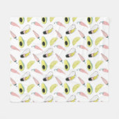 Uns gelassen Taco über Liebe| Taco-Element-Kreis Fleecedecke (Vorderseite (Horizontal))