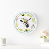 Uns gelassen Taco über Liebe| Taco-Element-Kreis Große Wanduhr (Zuhause)