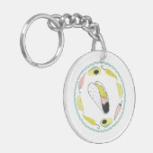 Uns gelassen Taco über Liebe| Taco-Element-Kreis Schlüsselanhänger (Vorderseite links)