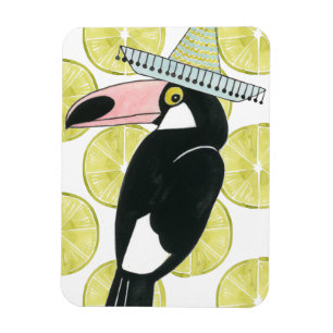 Uns gelassen Taco über Liebe  Toucan Sombrero Magnet