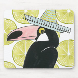 Uns gelassen Taco über Liebe  Toucan Sombrero Mousepad