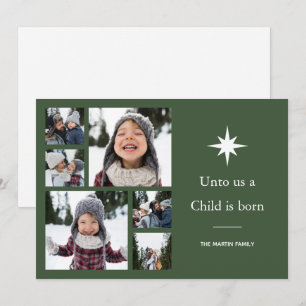 Uns ist ein Kind geboren Fotocollage Weihnachten 