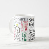 Uns ist ein Kind Geboren Weihnachten Geburt Kaffeetasse (Vorderseite Links)