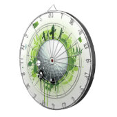 Uns T-Shirt für Golf weg gelassen Dartscheibe (Vorderseite rechts)