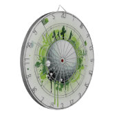 Uns T-Shirt für Golf weg gelassen Dartscheibe (Vorderseite Links)