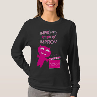 unsachgemäße Kobolde der langen Hülse improv T-Shirt