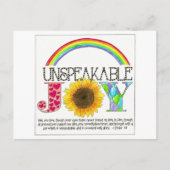 Unsagbare Freude Inspiration Postkarte (Vorderseite)
