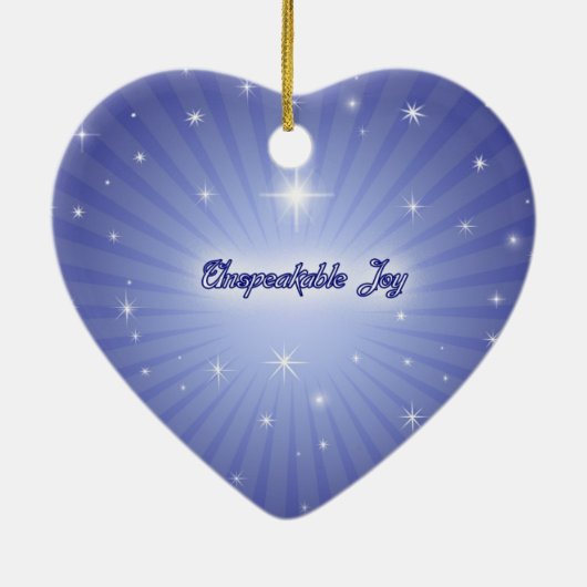 Unsagbare Freude Weihnachtsschmuck (Hinten)