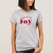 Unsagbare Joytypografie Christlich Moderne Rot T-Shirt (Vorderseite)