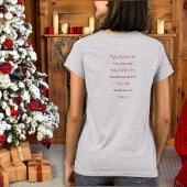 Unsagbare Joytypografie Christlich Moderne Rot T-Shirt