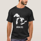 Unsalzhaltiges Baby Dark Colors Funny Michigan T-Shirt (Vorderseite)