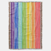 Unsaubere Regenbogenstreifen Decke (Vorderseite Vertikal)