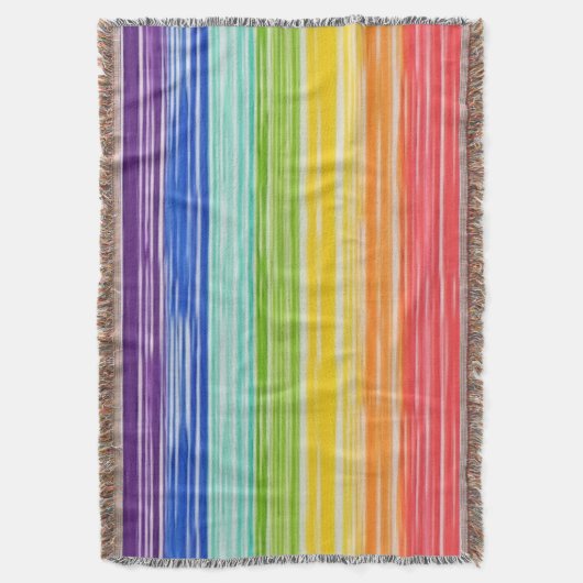 Unsaubere Regenbogenstreifen Decke (Vorderseite Vertikal)