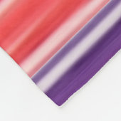 Unsaubere Regenbogenstreifen Fleecedecke (Ecke)