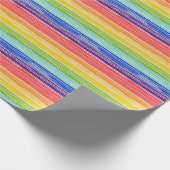 Unsaubere Regenbogenstreifen Geschenkpapier (Ecke)
