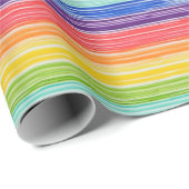 Unsaubere Regenbogenstreifen Geschenkpapier (Rolleneckpunkt)