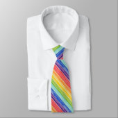 Unsaubere Regenbogenstreifen Krawatte (Gebunden)