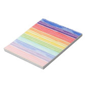 Unsaubere Regenbogenstreifen Notizblock (Rotiert)