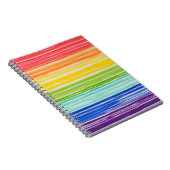Unsaubere Regenbogenstreifen Notizblock (Rechte Seite)