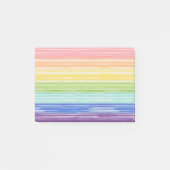 Unsaubere Regenbogenstreifen Post-it Klebezettel (Vorderseite)