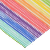 Unsaubere Regenbogenstreifen Tischdecke (Schrägansicht)