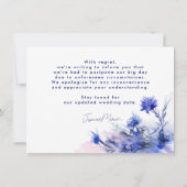 UnSave our Date, lustige Cornflower Reverie Ankündigung (Rückseite)