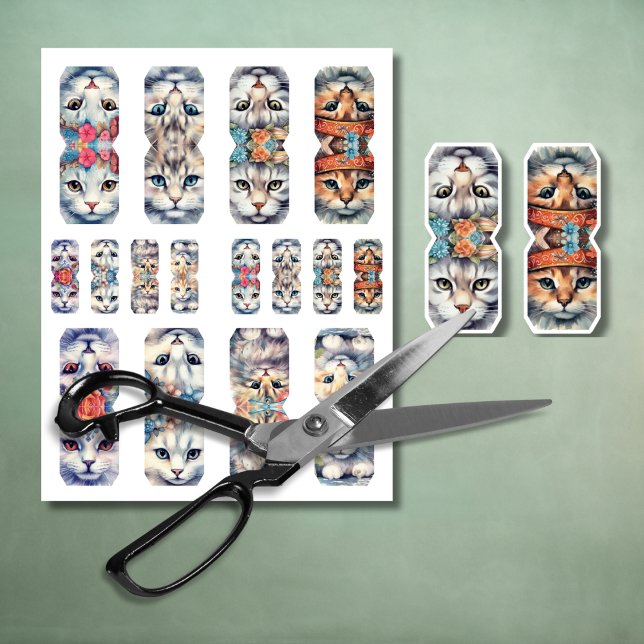 Unscharf geschnittene Katzen 1 bis 8 Fussy-Schnitt (Von Creator hochgeladen)