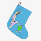 unscharf großer weihnachtsstrumpf (Vorderansicht (hängend))