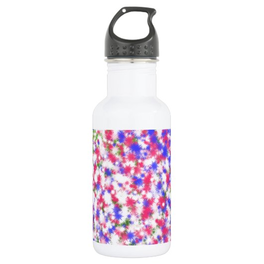 Unscharfe Blume Trinkflasche (Vorderseite)