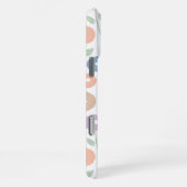 Unschärfe-Blumenmuster-Rpt-Vergangenheitsfarben au iPhone Hülle (Rechte Seite)