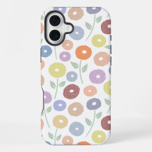 Unschärfe-Blumenmuster-Rpt-Vergangenheitsfarben au iPhone 16 Plus Hülle