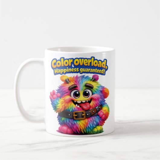 Unscharfe Farbige "Sache" Kaffeetasse (Links)
