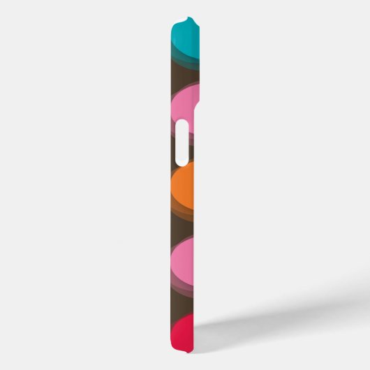 Unscharfe Farbpunkte Red Blue Pink Green Fun Muste Case-Mate iPhone Hülle (Rückseite / Rechts)