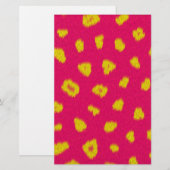 Unscharfe Fluffy Monster Fur Briefpapier (Vorne/Hinten)